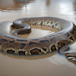 沒頭水怪驚死人 巨蟒腹部詭異腫脹水中漂